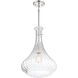 Bristo 1 Light 14 inch Polished Nickel Pendant Ceiling Light, Essentials