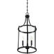 Penrose 3 Light 12 inch Matte Black Pendant Ceiling Light, Essentials