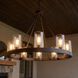 Inman 8 Light 32 inch English Bronze Outdoor Chandelier