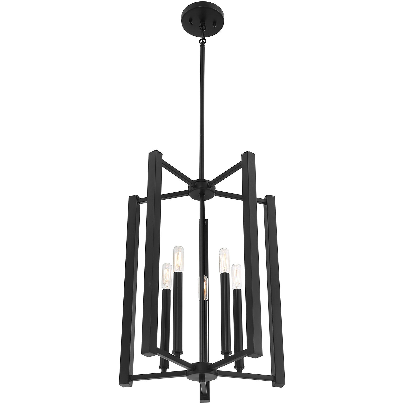 Benson 5 Light 15.5 inch Matte Black Pendant Ceiling Light, Essentials