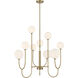 Chester 9 Light 30 inch Noble Brass Chandelier Ceiling Light