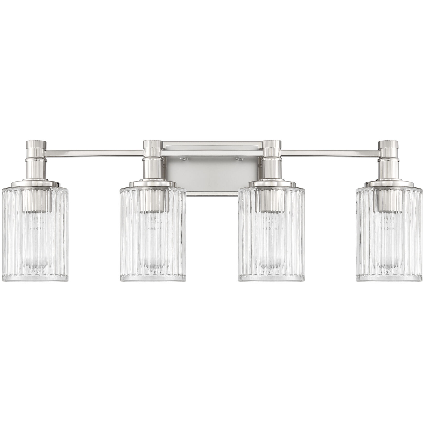 Concord 4 Light 30.75 inch Silver and Polished Nickel Bathroom Vanity Light Wall Light