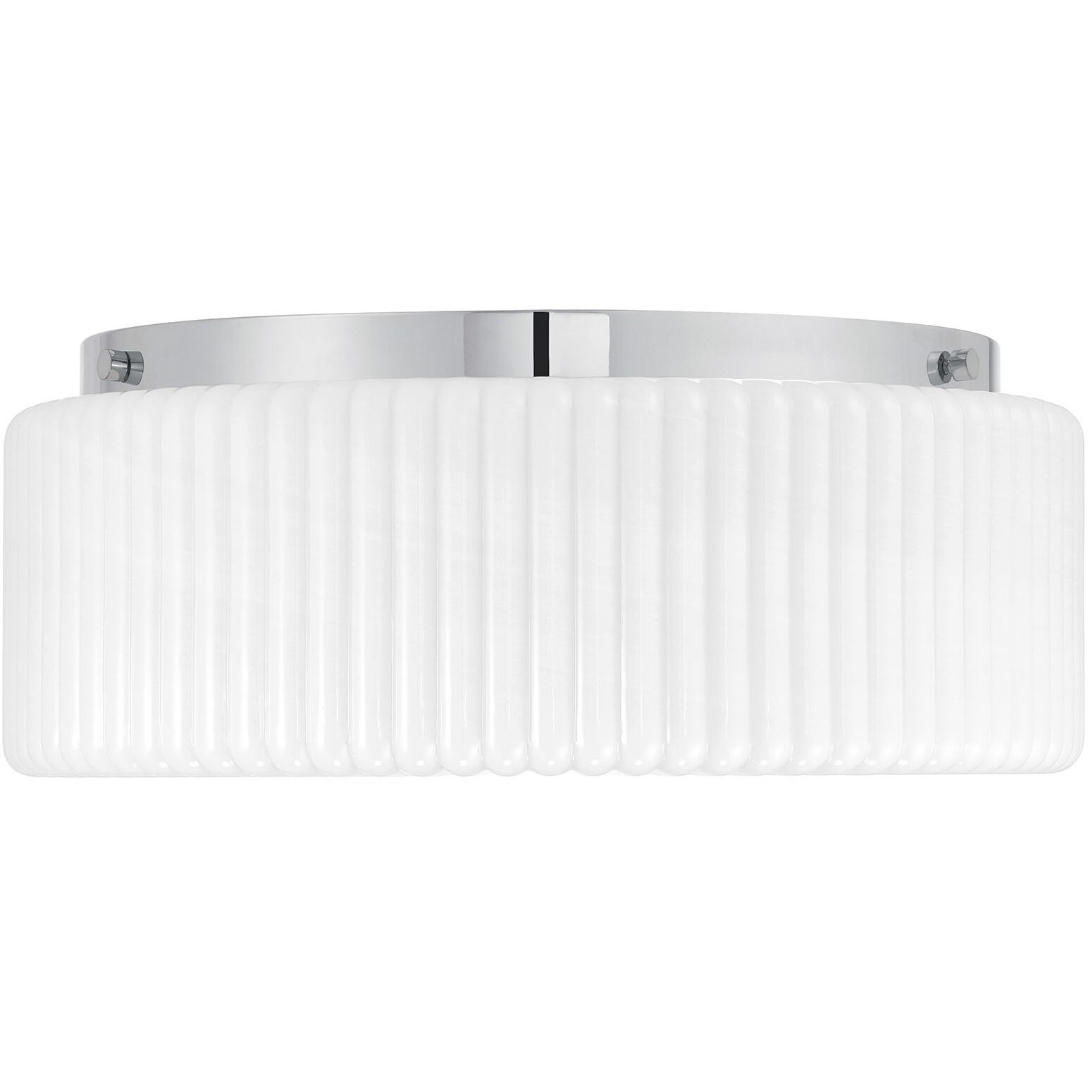 Edgemont 4 Light 20 inch Chrome Flush Mount Ceiling Light