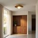 Sherrer 1 Light 20 inch Warm Brass Semi-Flush Ceiling Light