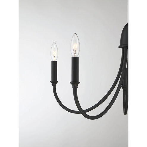 Cameron 5 Light 29 inch Matte Black Chandelier Ceiling Light, Essentials