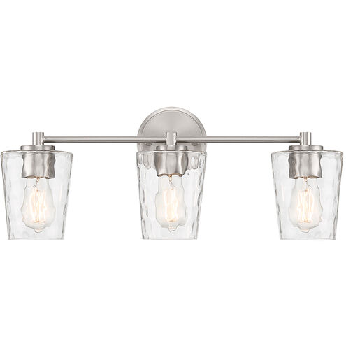 Ballas 3 Light 23.5 inch Satin Nickel Bathroom Vanity Light Wall Light
