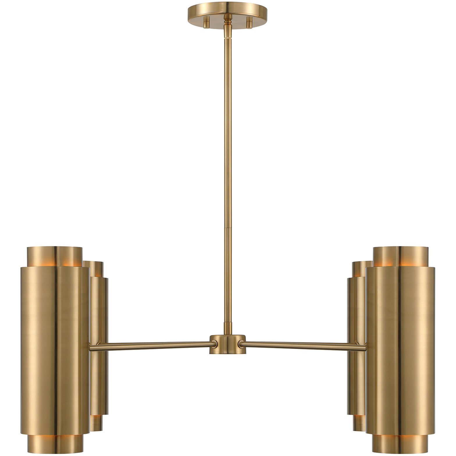 Lio 8 Light 31 inch Noble Brass Chandelier Ceiling Light