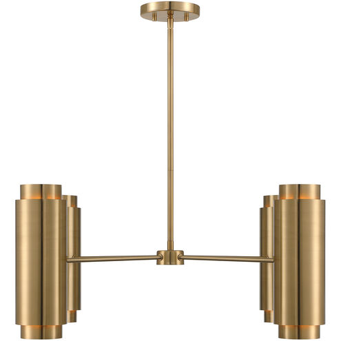 Lio 8 Light 31 inch Noble Brass Chandelier Ceiling Light
