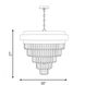 Marquise 9 Light 30 inch Black with Warm Brass Accents Chandelier Ceiling Light