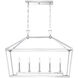 Townsend 5 Light 44 inch Polished Nickel Linear Chandelier Ceiling Light, Essentials