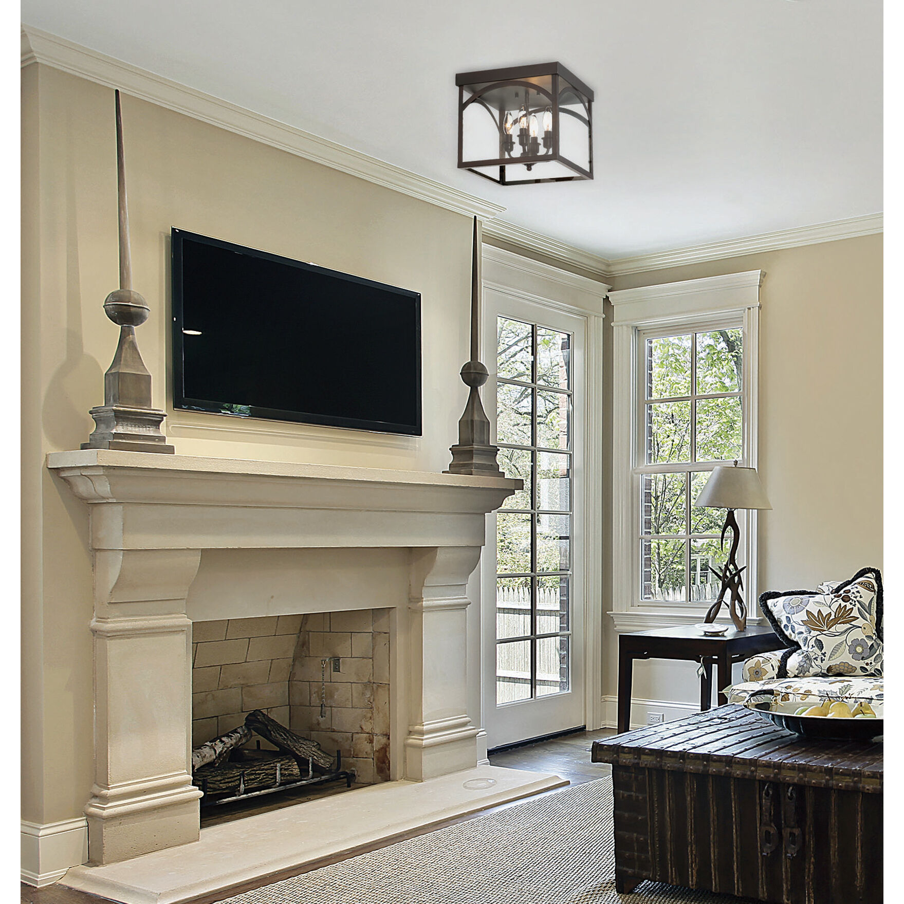 4 light flush mount on sale