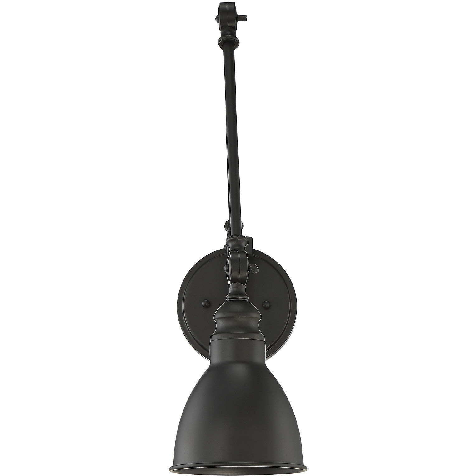 Dakota 33.75 inch 60.00 watt Matte Black Adjustable Wall Sconce Wall Light, Essentials
