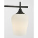 Octave 3 Light 21 inch Matte Black Bathroom Vanity Light Wall Light, Essentials