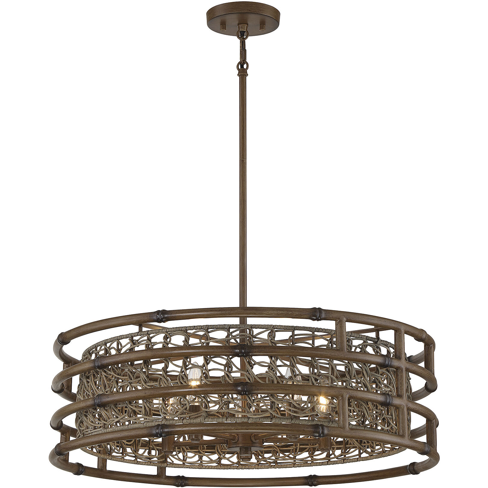 Treviso 5 Light 25.75 inch Grapevine Pendant Ceiling Light