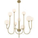 Chester 9 Light 30 inch Noble Brass Chandelier Ceiling Light