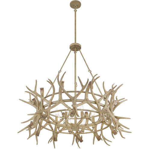 Daniels 8 Light 40 inch Natural Antler Chandelier Ceiling Light