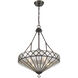 Emerald 4 Light 20 inch Oiled Burnished Bronze Pendant Ceiling Light in Oil Burnished Bronze
