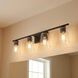 Calhoun 4 Light 32 inch Black Bathroom Vanity Light Wall Light, Essentials