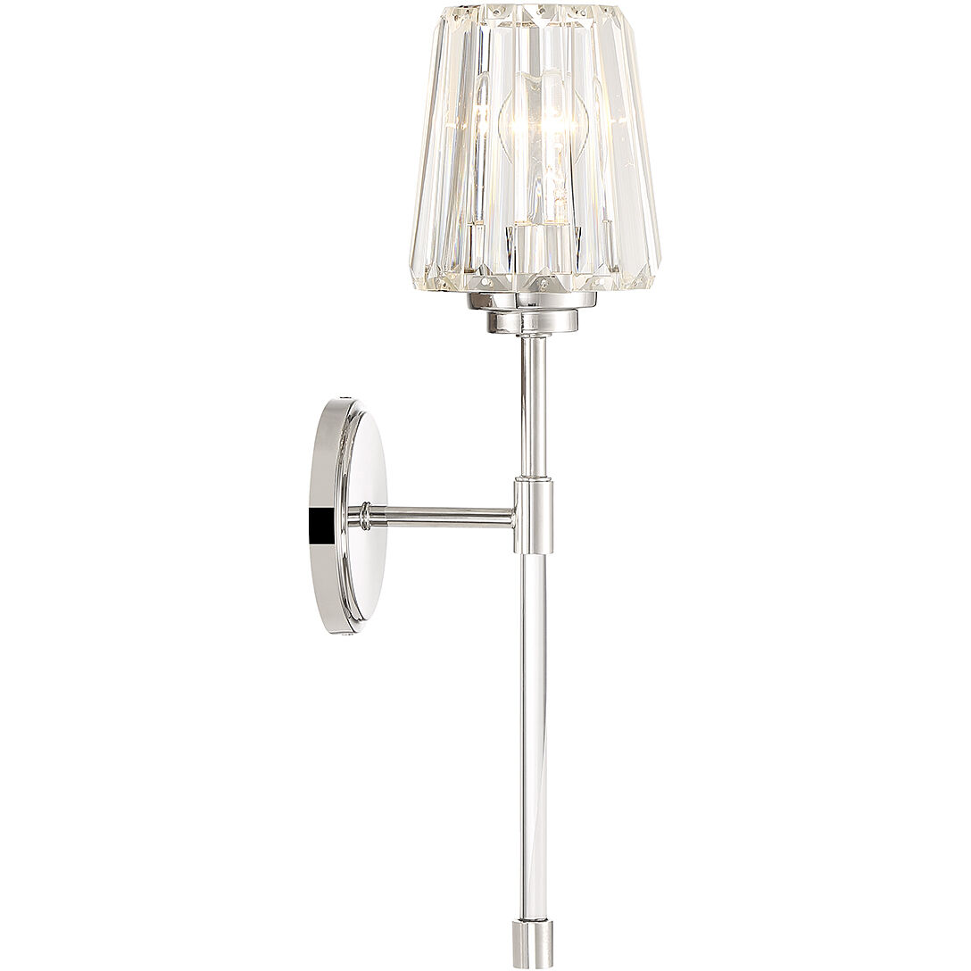 Garnet 1 Light 5.5 inch Polished Nickel Wall Sconce Wall Light