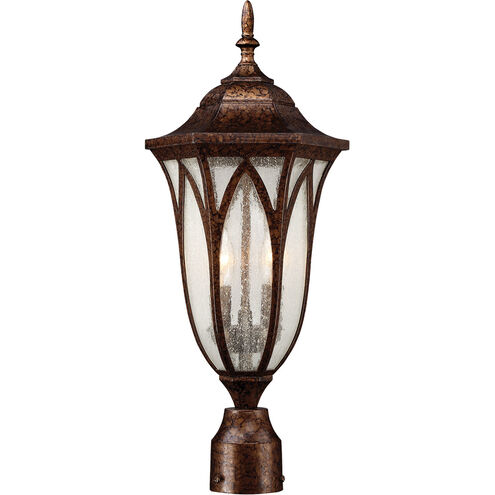 Dayton 2 Light 22 inch New Tortoise Shell Outdoor Post Lantern
