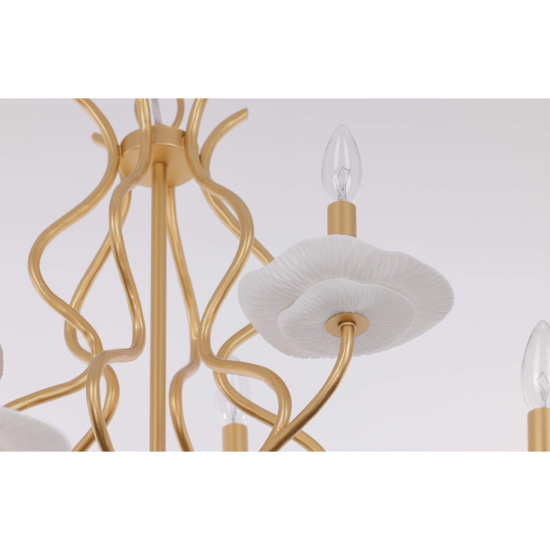 Lilly 9 Light 36 inch Royal Gold Chandelier Ceiling Light