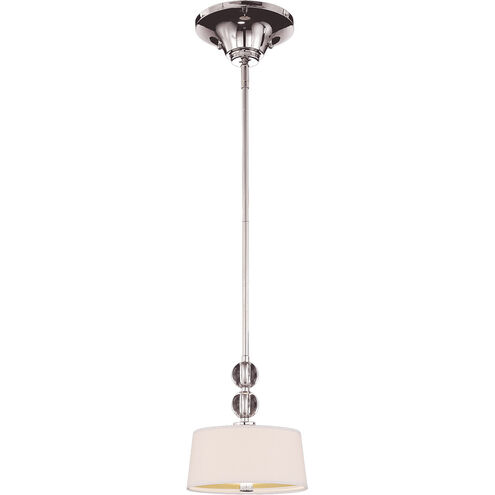 Murren 1 Light 9 inch Polished Nickel Mini Pendant Ceiling Light