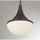Ogdon 1 Light 12 inch Mediterranean Bronze Pendant Ceiling Light