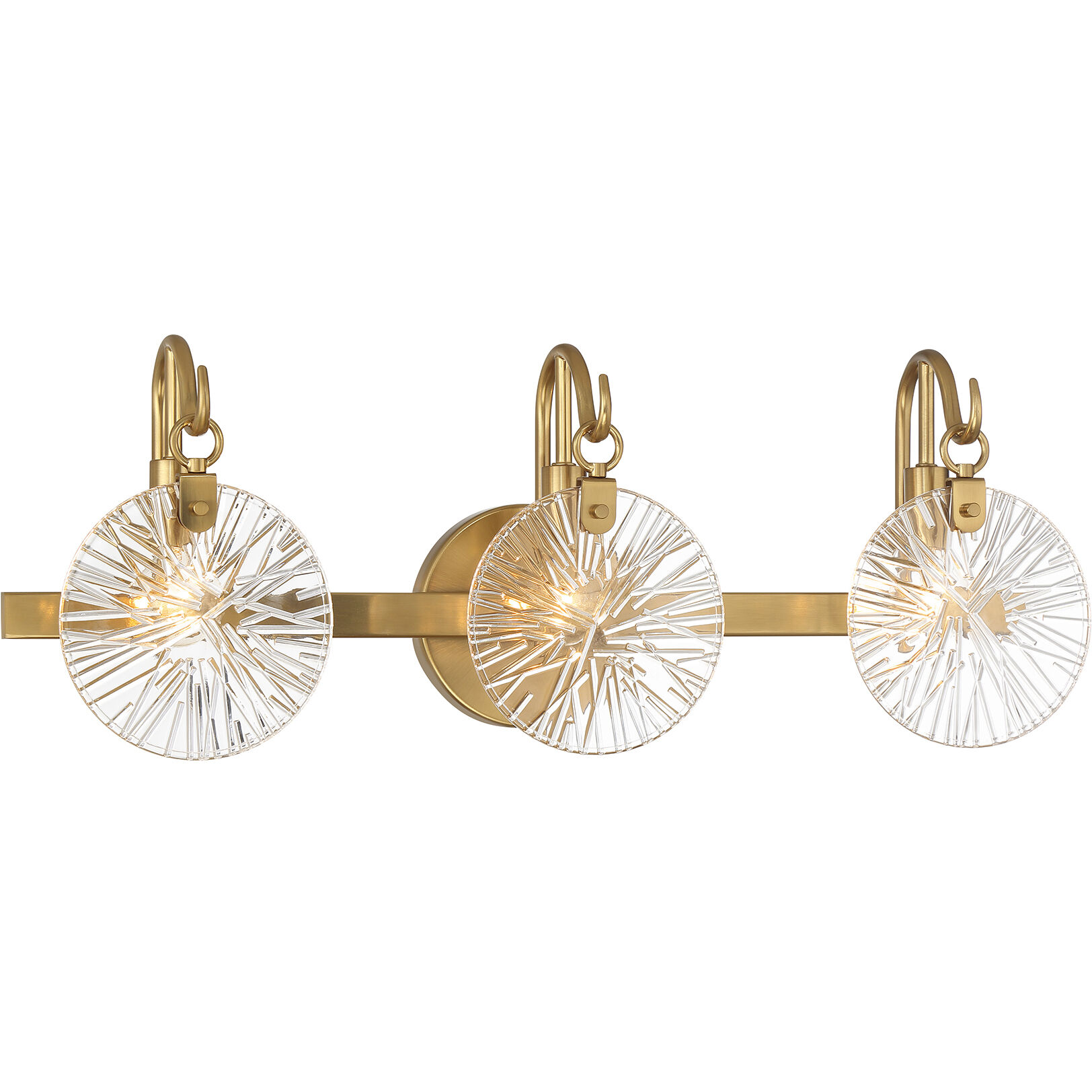 Addison 3 Light 24 inch Warm Brass Bathroom Vanity Light Wall Light