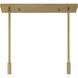 Balfour Linear Chandelier Ceiling Light in Warm Brass
