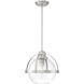 Pendleton 1 Light 14 inch Satin Nickel Pendant Ceiling Light, Essentials