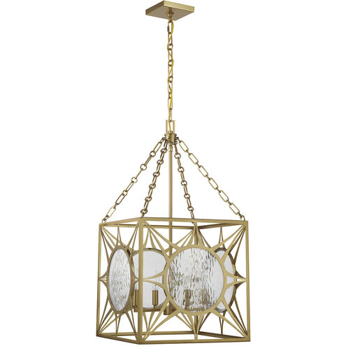 Balfour 4 Light 17 inch Warm Brass Pendant Ceiling Light