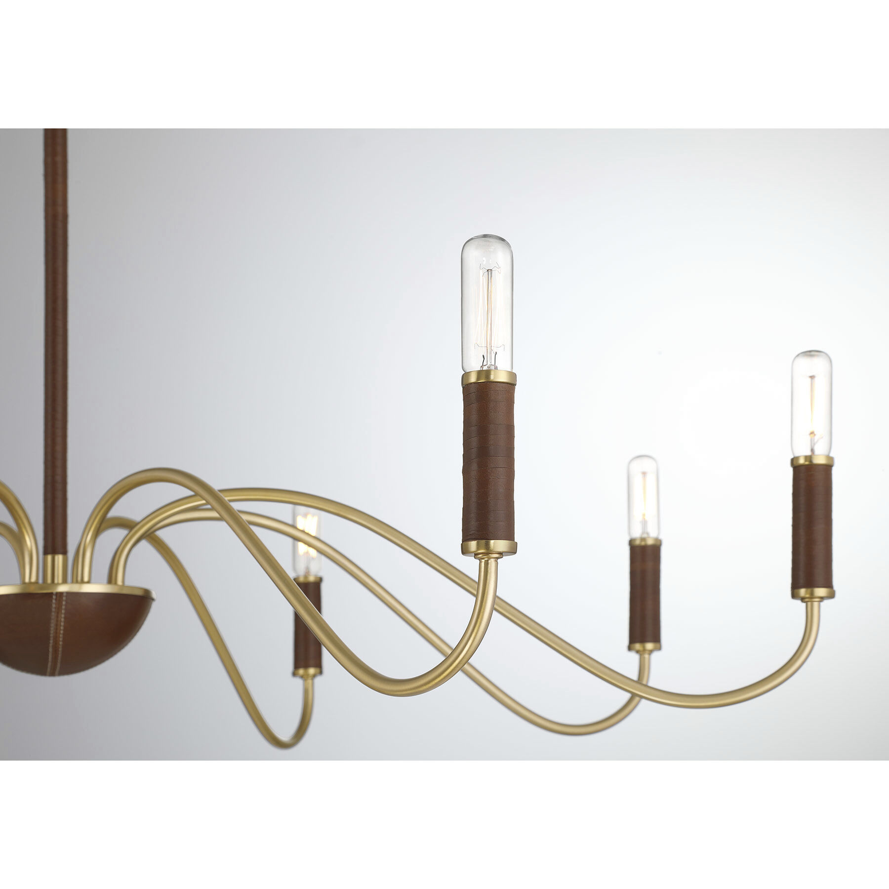 Abeline 8 Light 39 inch Warm Brass Chandelier Ceiling Light