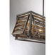 Hartberg 5 Light 13.5 inch Aged Driftwood Outdoor Linear Chandelier