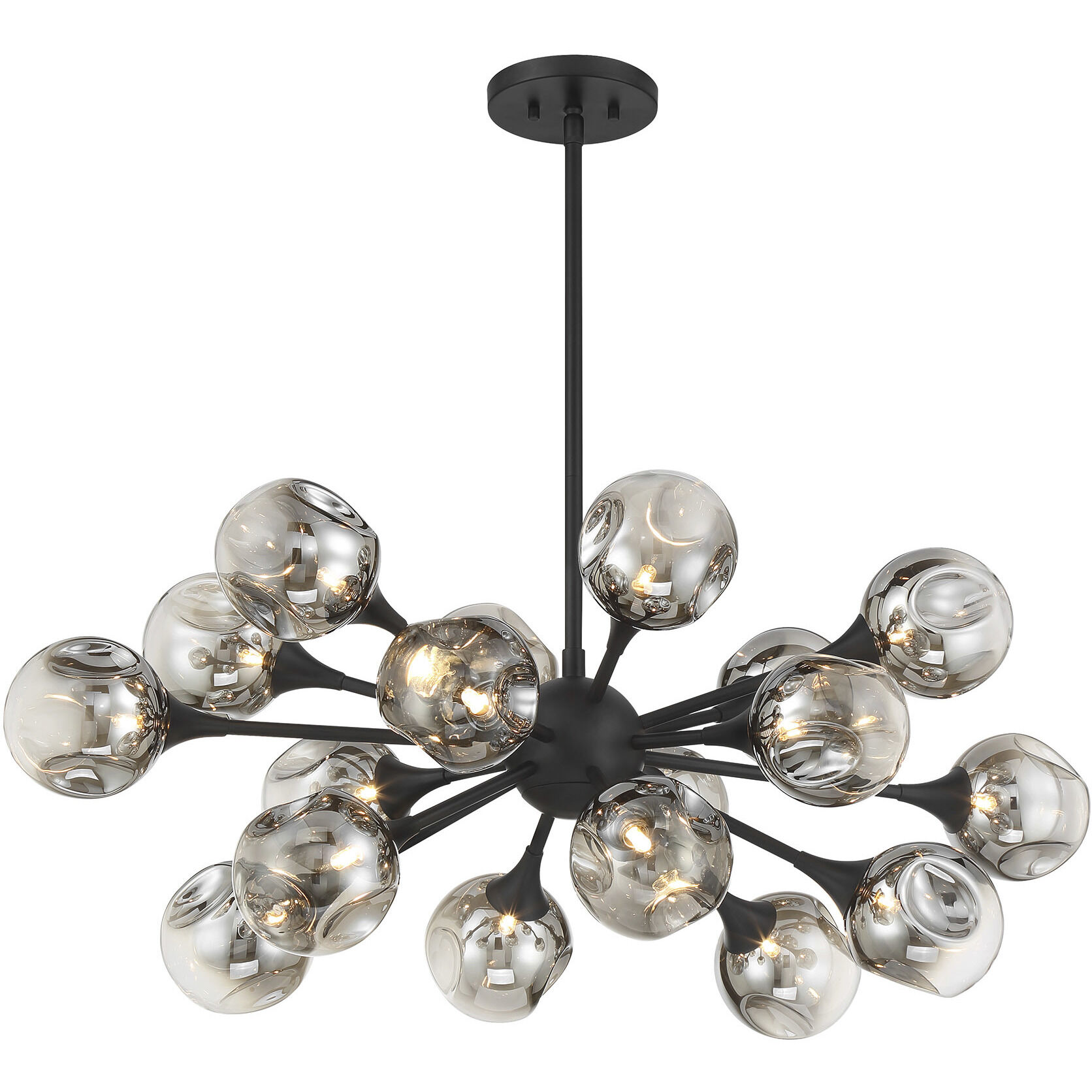 Matisse 18 Light 20.5 inch Matte Black Chandelier Ceiling Light