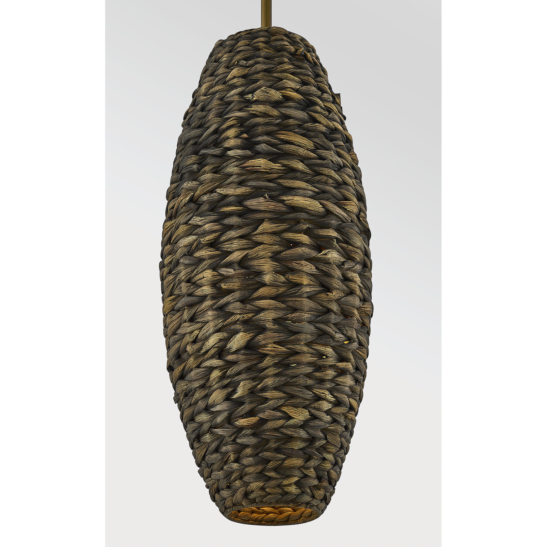 Tierra Brisa 1 Light 10 inch Riviera Brass Pendant Ceiling Light