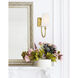 Cameron 1 Light 5 inch Warm Brass Wall Sconce Wall Light, Essentials