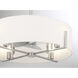 Mansell 14 inch Satin Nickel with Gold Blades Fan D'Lier