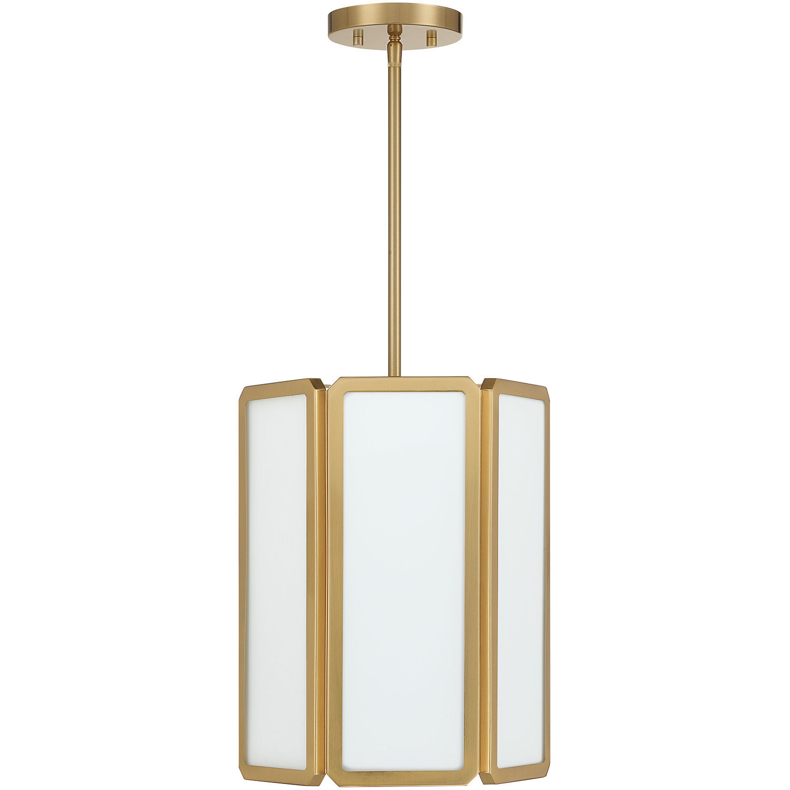 Leeds 3 Light 12 inch Warm Brass Pendant Ceiling Light