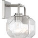 Baldwin 2 Light 16 inch Satin Nickel Bathroom Vanity Light Wall Light, Lighting One