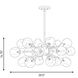 Matisse 18 Light 20.5 inch Warm Brass Chandelier Ceiling Light