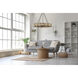 Monarch 8 Light 36 inch Champagne Mist with Coconut Shell Chandelier Ceiling Light