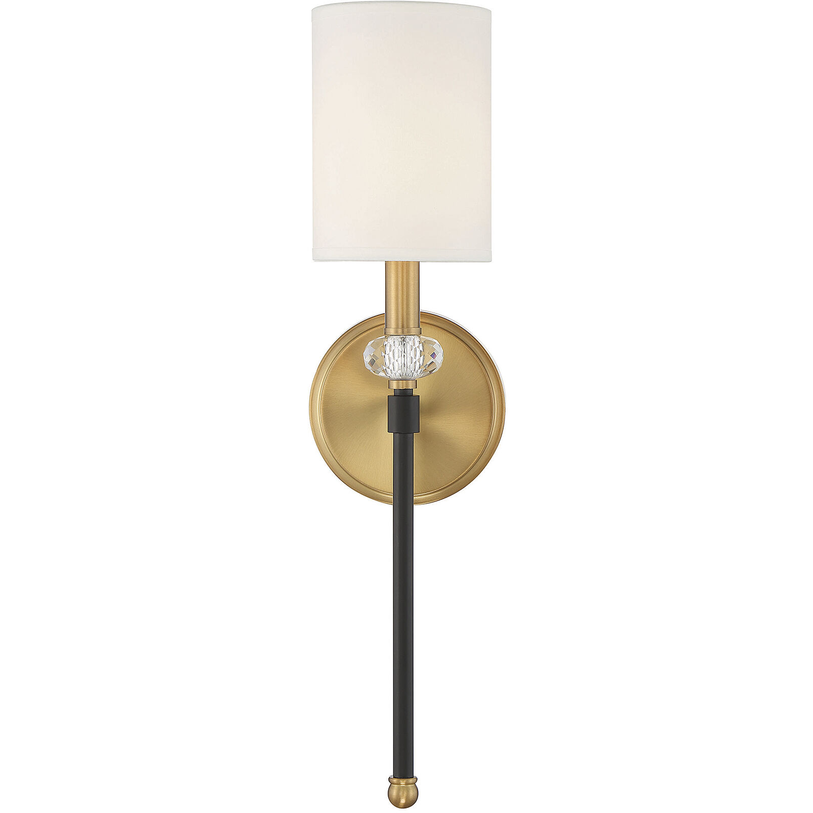 Tivoli 1 Light 5 inch Black with Warm Brass Accents Wall Sconce Wall Light