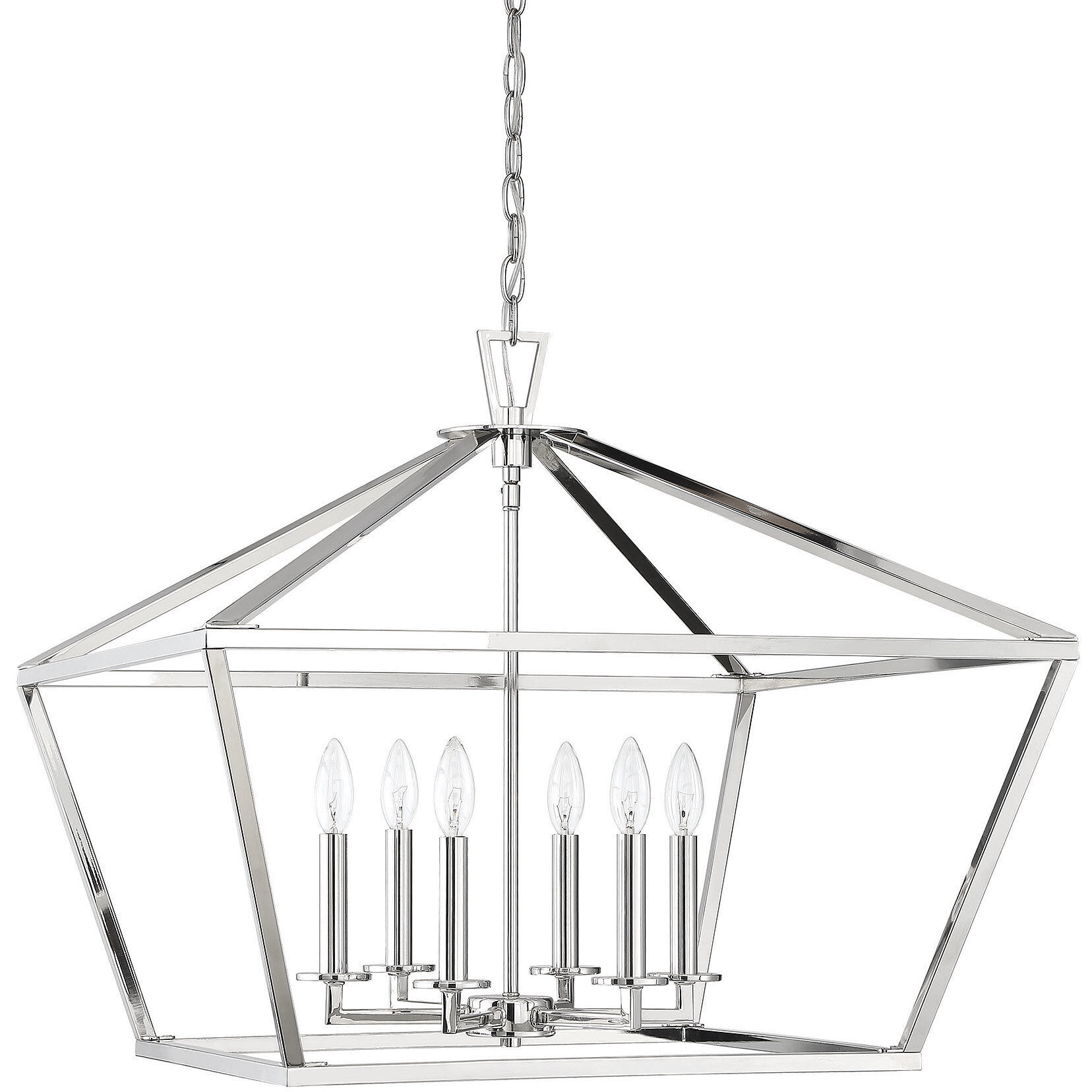 Townsend 6 Light 26 inch Polished Nickel Pendant Ceiling Light, Essentials