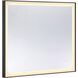 Paulding 36 X 30 inch Black Mirror, Frontlit