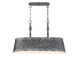 Dover 5 Light 33 inch Farmhouse Tin Linear Chandelier Ceiling Light