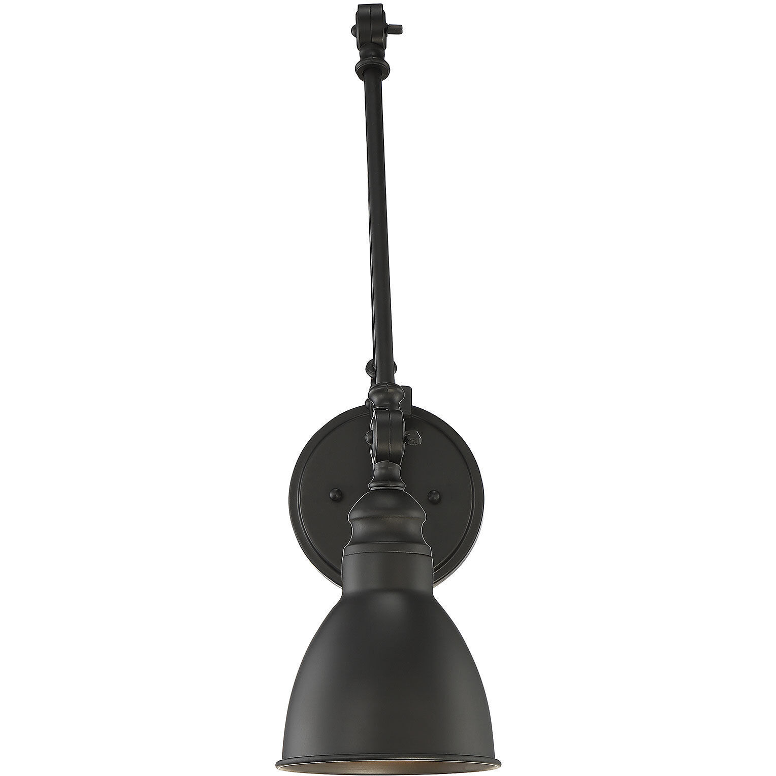 Dakota 33.75 inch 60.00 watt Matte Black Adjustable Wall Sconce Wall Light, Essentials