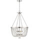 Bergamo 4 Light 19.88 inch Antique Nickel Pendant Ceiling Light