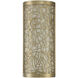 New Haven 2 Light 7 inch Burnished Brass Wall Sconce Wall Light