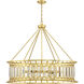 Daintree 10 Light 45 inch True Gold Chandelier Ceiling Light