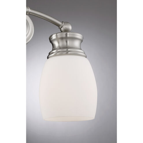 Elise 2 Light 12.25 inch Satin Nickel Vanity Light Wall Light, Essentials